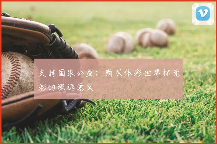 支持国家公益：购买体彩世界杯竞彩的深远意义